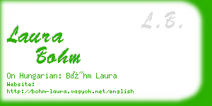 laura bohm business card